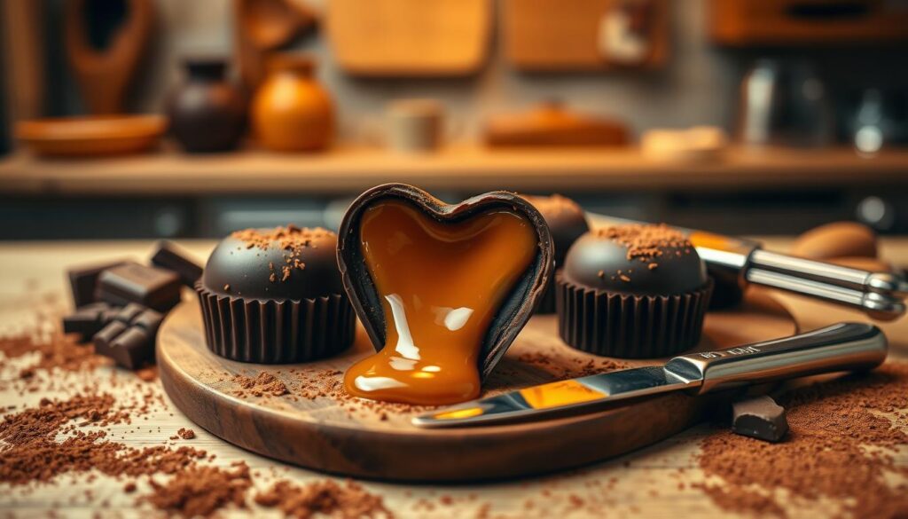 Cœur de caramel fondant
