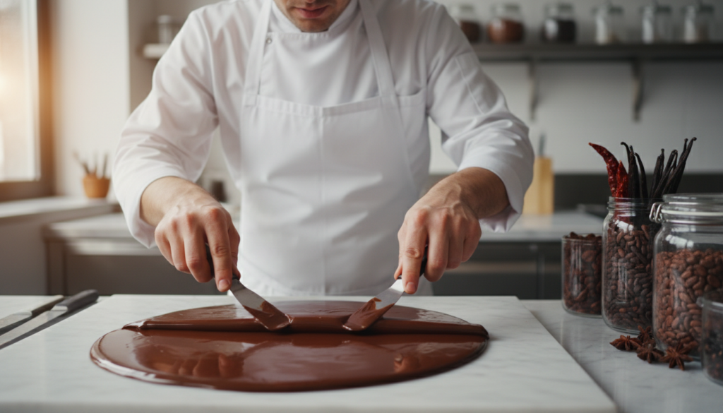 Impact sensoriel de l'affinage du chocolat
