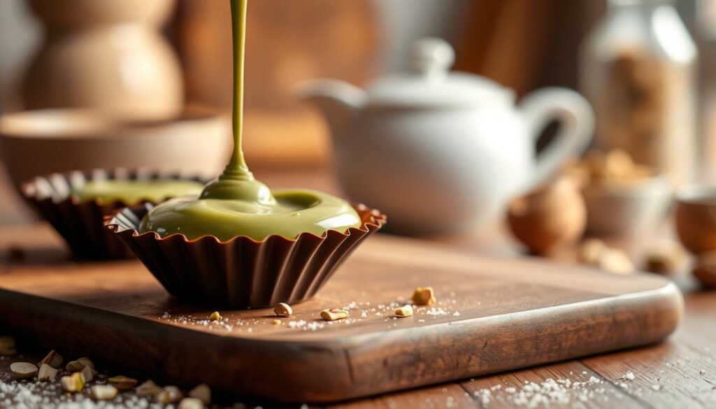 Ganache pistache soyeuse