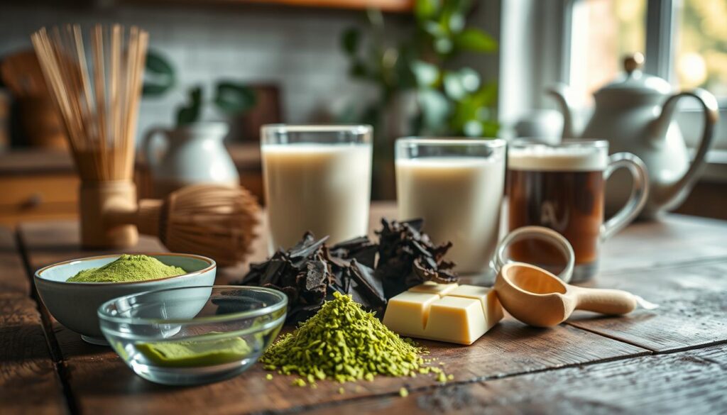 Ingrédients Matcha-Choco