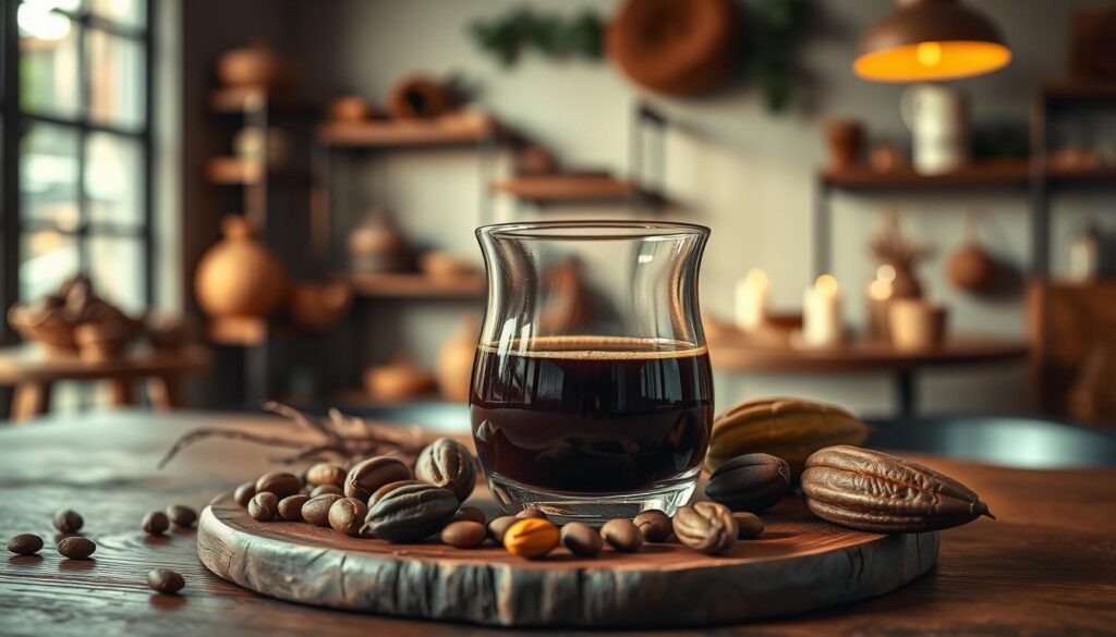 Présentation de l'élixir de cacao