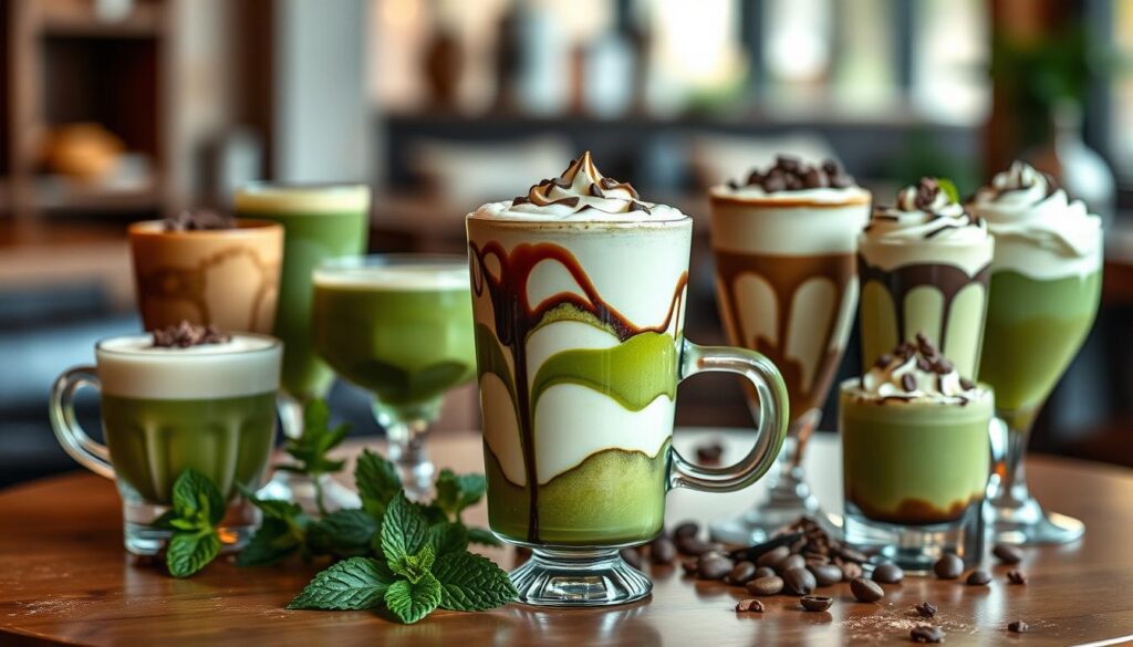 Variantes de boisson Matcha-Choco