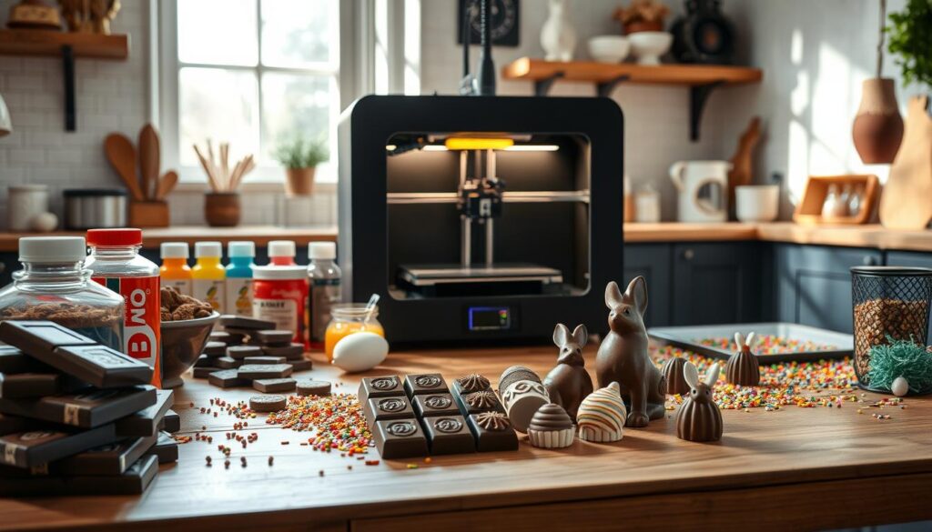 ingrédients pour impression 3D en chocolat