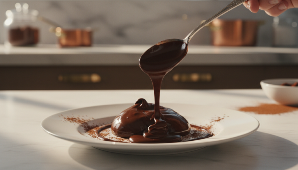 Science des textures ganache noire